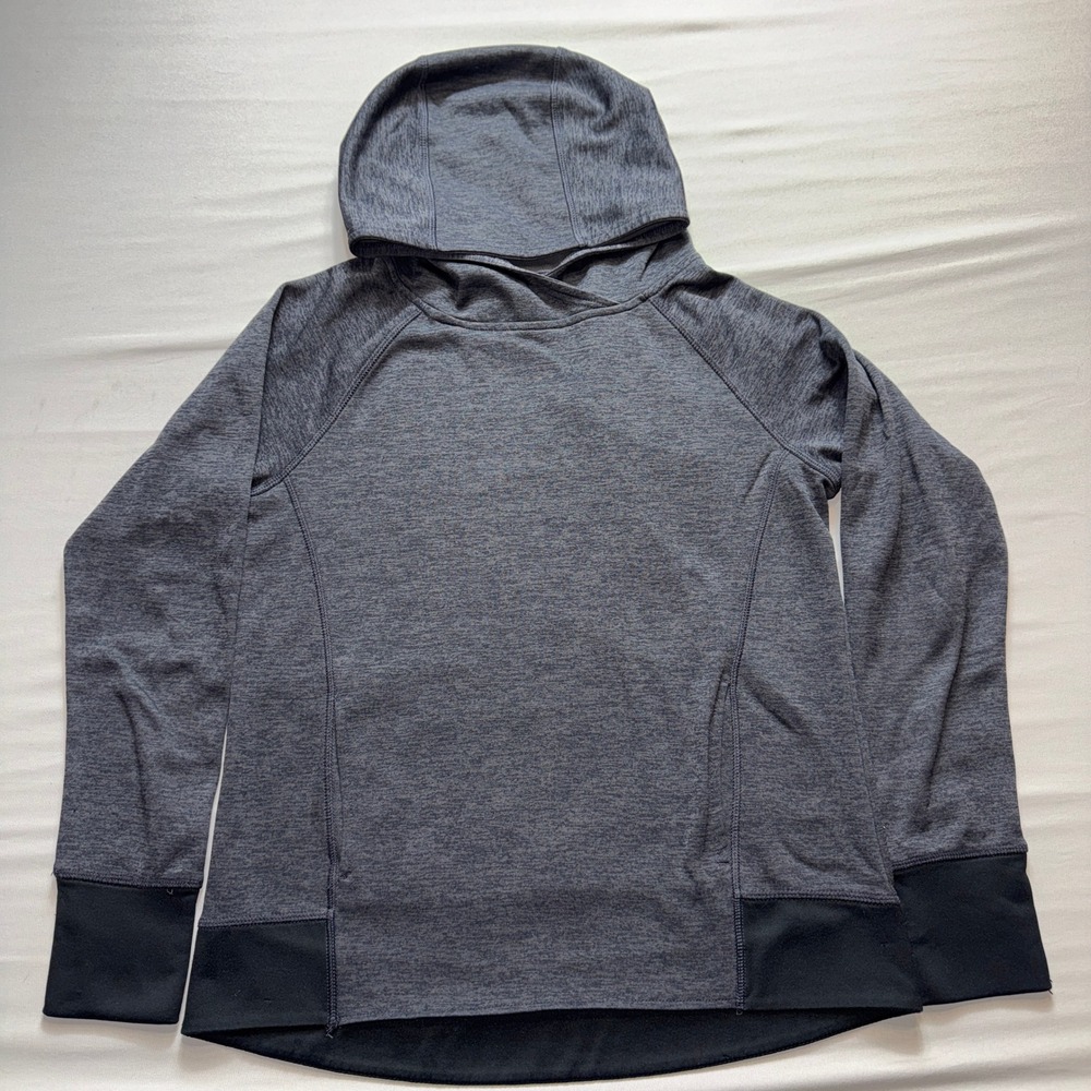 Champion C9 Duo Dry Womens Hoodie Small Gray Heathered Pullover D9178-XFS Active